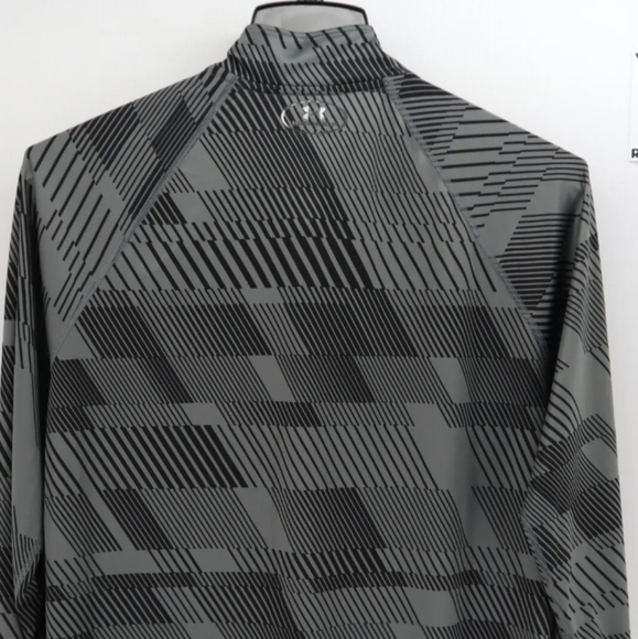 💥2 for $40💥Under Armour All Season Gear Gray run Fitted Pullover Track LG Men - Picture 5 of 5